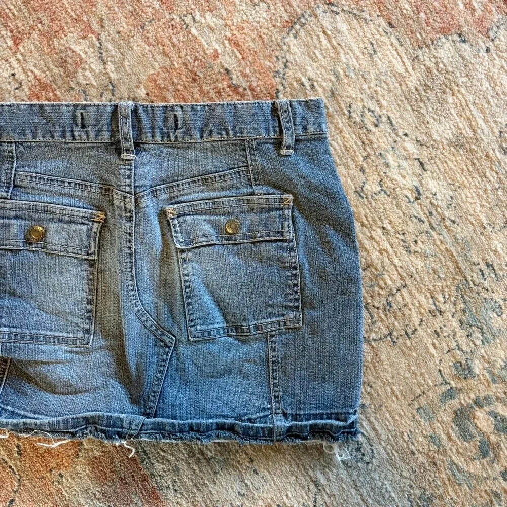 Y2K denim mini skirt  Size 30 waist express utilty mincro summer‎ preppy